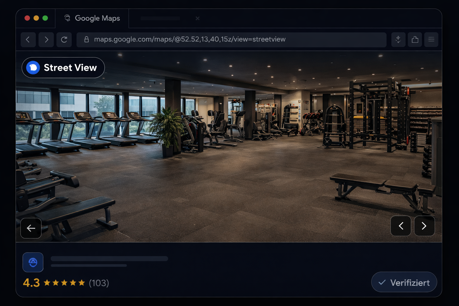 Fitnessstudio 360° Rundgang Berlin Brandenburg