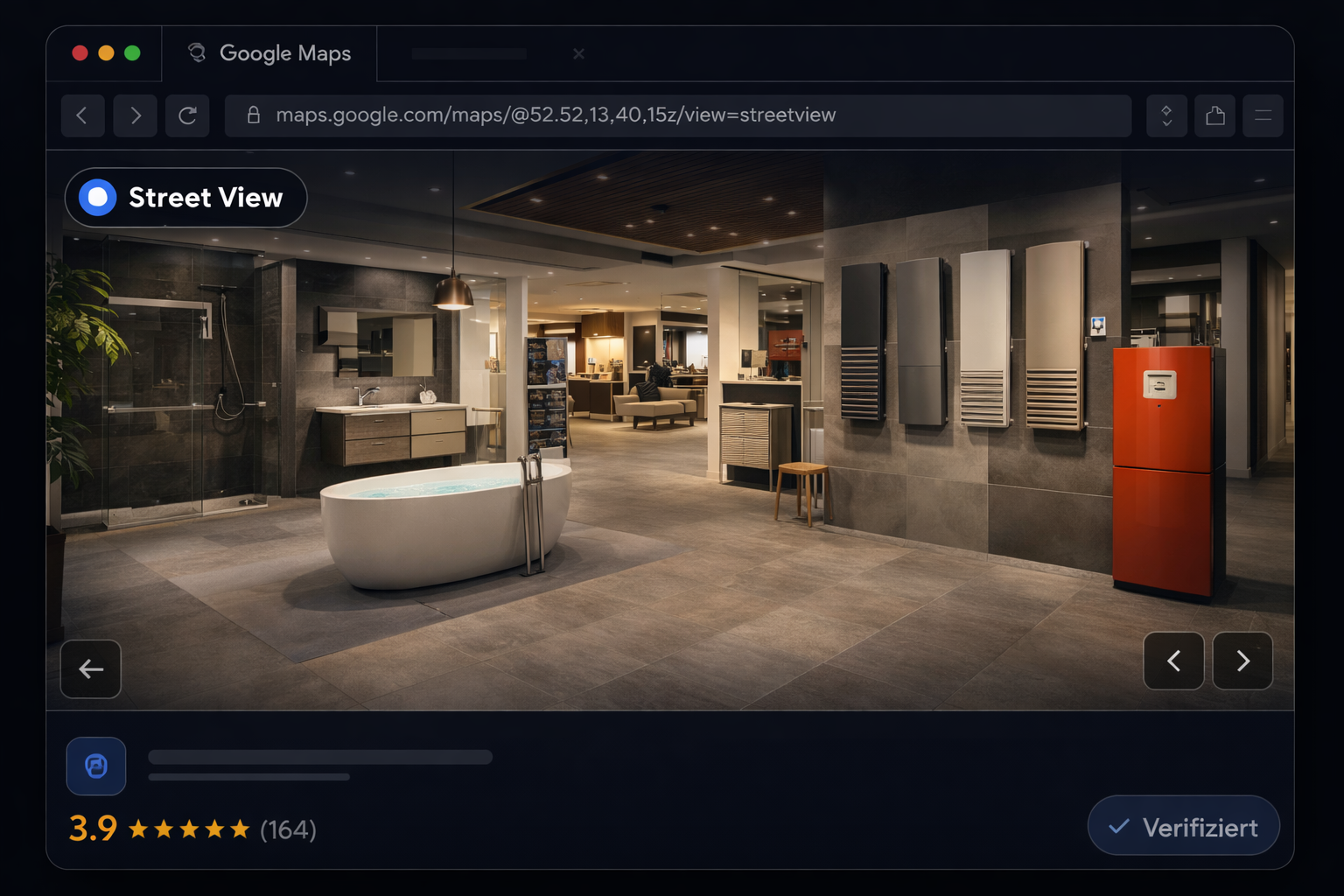 Handwerksbetrieb Werkstatt 360° Rundgang Google Maps